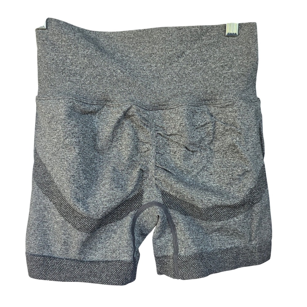 Nwot Gray‎ High Waist Seamless Scrunch Butt Gym Yoga Workout Shorts